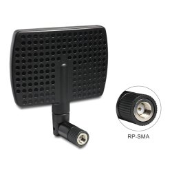 DELOCK WLAN Antenne RP-SMA 802.11 a/b/g/n 5-7 dBi direktional Gelenk