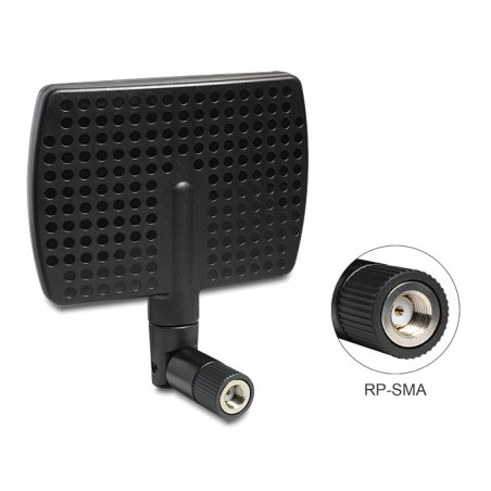 DELOCK WLAN Antenne RP-SMA 802.11 a/b/g/n 5-7 dBi direktional Gelenk