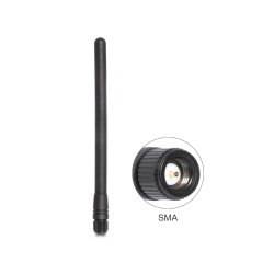 DELOCK Antenne ZigBee 868mHz SMA 2 dBi starr schwarz