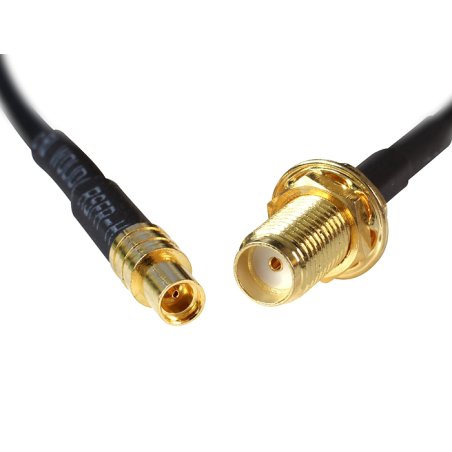 DeLOCK 88579 coaxial cable 0.2 m Black
