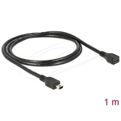 DeLOCK 82667 câble USB 1 m Noir