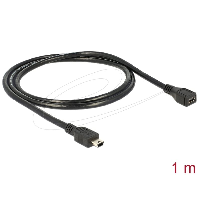 DeLOCK 82667 câble USB 1 m Noir