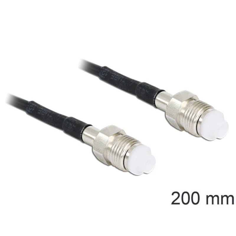 DeLOCK 88592 câble coaxial RG-174 0,2 m FME Noir
