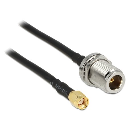 DeLOCK 88845 câble coaxial 1,5 m Noir