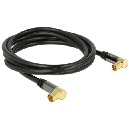 DeLOCK 88865 câble coaxial RG-6/U 2 m IEC Noir