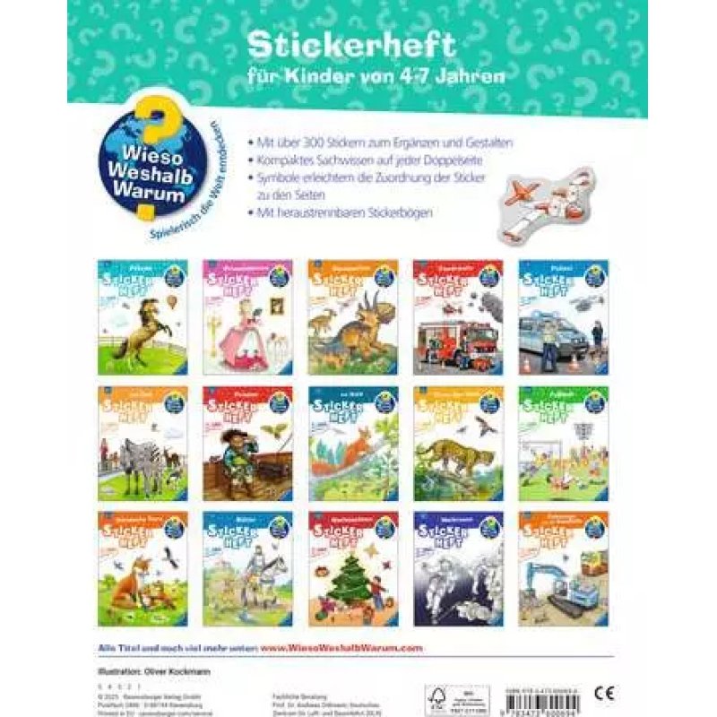Wieso? Weshalb? Warum? Stickerheft - Flugzeuge