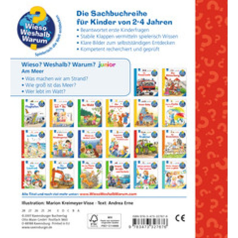 Ravensburger Why? Why? Why? Junior (Vol. 17): By the Seaside livre Allemand 16 pages Couverture rigide