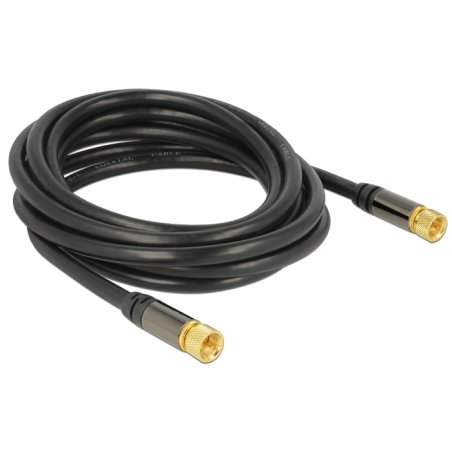 DeLOCK 88920 câble coaxial RG-6/U 3 m F Noir