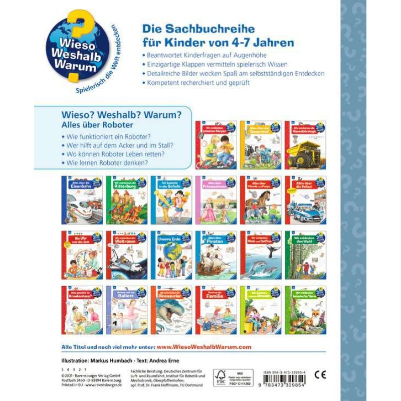 Ravensburger 00.032.985 livre Science & nature Allemand 16 pages Couverture rigide