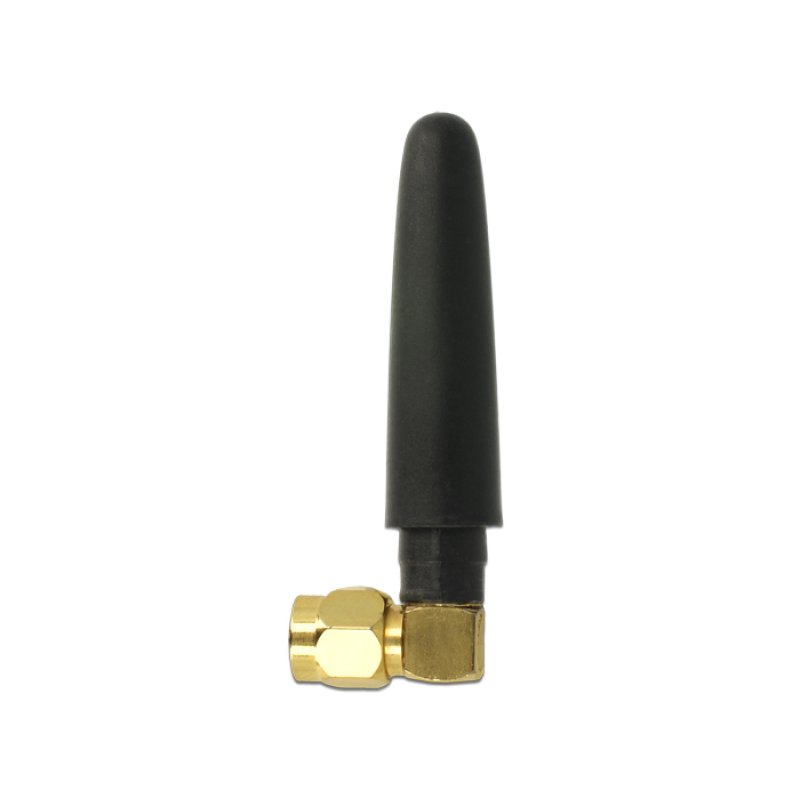 DELOCK Antenne ISM 433mHz SMA 1 dBi omni 90G flexibel schwarz
