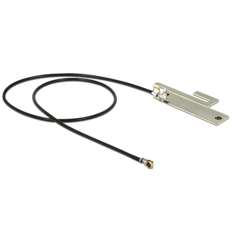 DELOCK Antenne WLAN MHF IV/HSC MXHP32 kompatibler Stecker 802.11 b/g/n PIFA 3 dBi 250mm intern