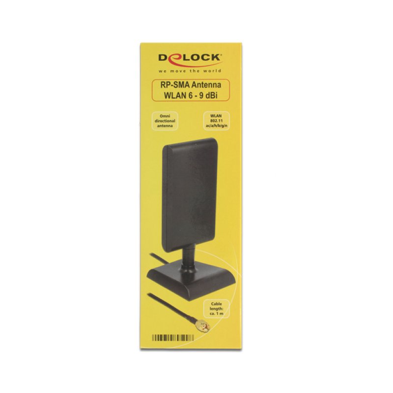 DeLOCK 89590 network antenna RP-SMA 9 dBi