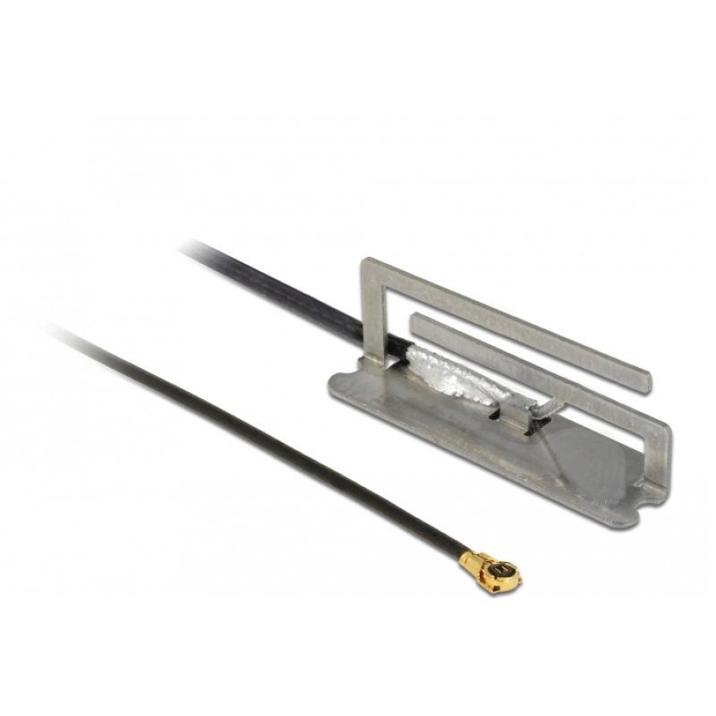 DELOCK WLAN Antenne MHF IV/ HSC MXHP32 802.11 ac/a/h/b/g/n PIFA 1.6 dBi 12 cm intern