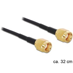 DELOCK Antennenkabel RP-SMA Stecker RP-SMA Stecker 320mm
