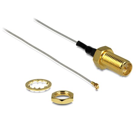 DeLOCK 88813 câble coaxial 0,2 m MHF III (I-PEX) RP-SMA Gris