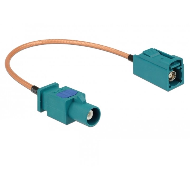 DeLOCK 89660 coaxial cable RG-316 0.2 m FAKRA Z Brown, Green
