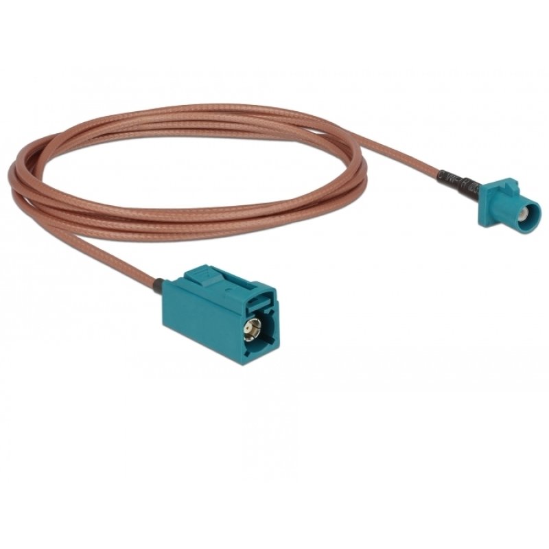 DeLOCK 89659 coaxial cable RG-316 1.8 m FAKRA Z Brown, Green