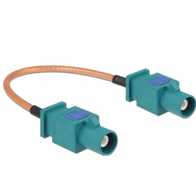 DeLOCK 89662 câble coaxial RG-316 0,15 m FAKRA Z Marron, Vert