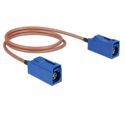 DeLOCK 89667 câble coaxial RG-316 0,5 m FAKRA C Bleu, Marron