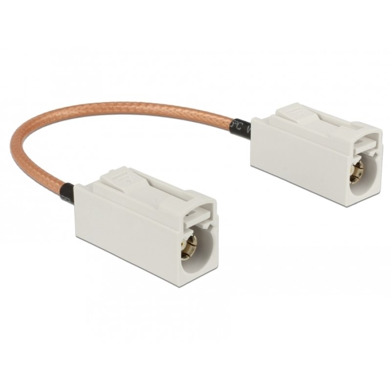 DeLOCK 89674 câble coaxial RG-316 0,15 m FAKRA B Marron, Blanc