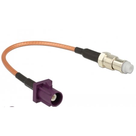 DELOCK Antennenkabel FAKRA D Stecker FME Buchse RG-316 15cm