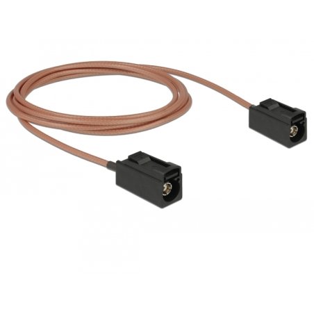 DeLOCK 89679 câble coaxial RG-316 1,25 m FAKRA A Noir, Marron