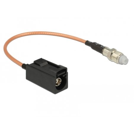 DeLOCK 89680 câble coaxial RG-316 0,2 m FAKRA A FME Noir, Marron
