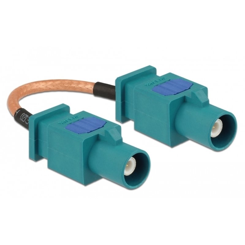 DeLOCK 89663 câble coaxial RG-316 0,1 m FAKRA Z Marron, Vert