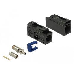 DELOCK FAKRA A Buchse 25mm lang zum Crimpen