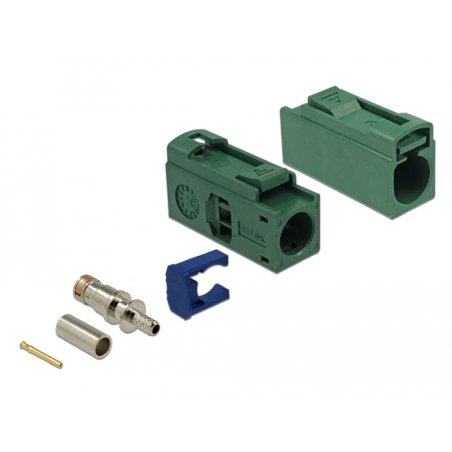 DELOCK FAKRA E Buchse 25mm lang zum Crimpen