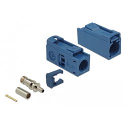 DELOCK FAKRA C Buchse 25mm lang zum Crimpen