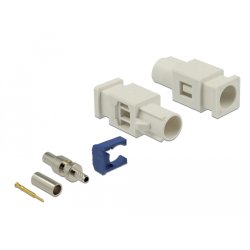 DELOCK FAKRA B Stecker Federpin zum Crimpen