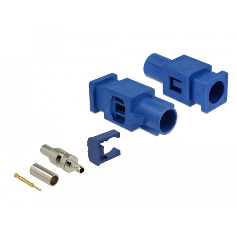 DELOCK FAKRA C Stecker Federpin zum Crimpen