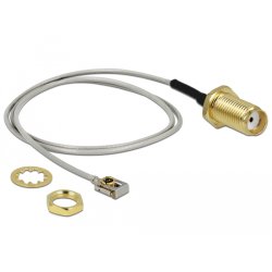 DeLOCK 89928 câble coaxial 0,2 m SMA MHF I LK Noir, Gris