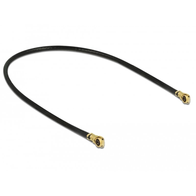 DeLOCK 89642 câble coaxial 1.13 0,1 m MHF IV/ HSC MXHP32 Noir, Or