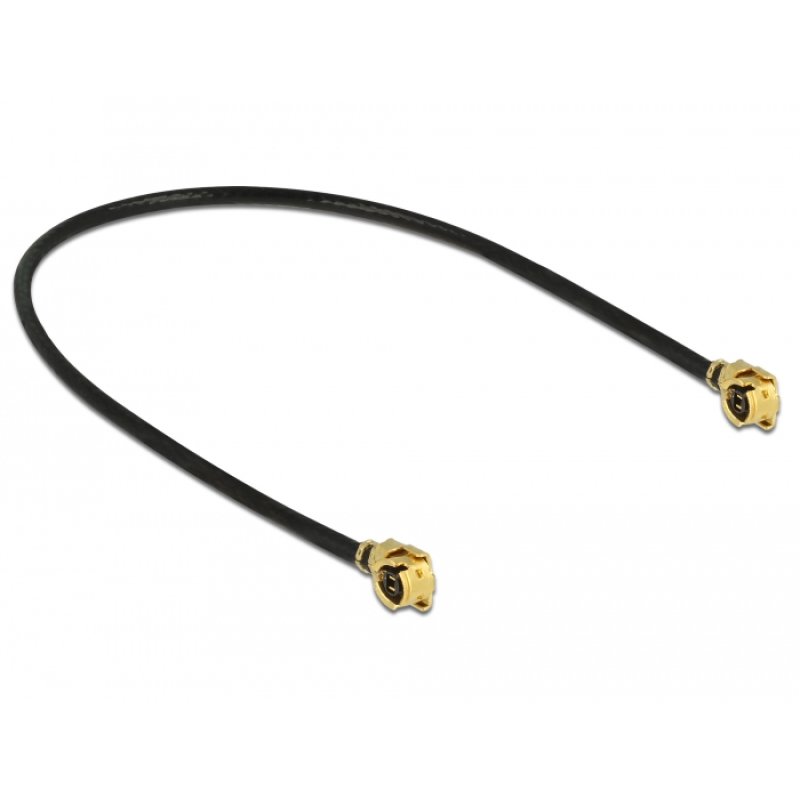 DeLOCK 89607 câble coaxial 1.13 0,5 m MHF (I-PEX) Noir, Or