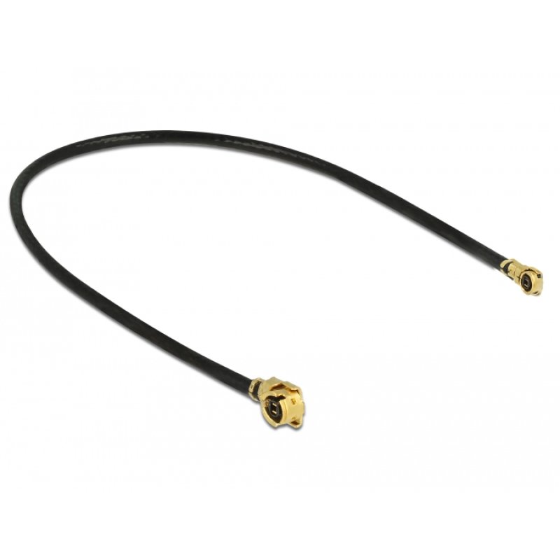 DeLOCK 89647 câble coaxial 1.13 0,3 m MHF (I-PEX) MHF IV/ HSC MXHP32 Noir, Or