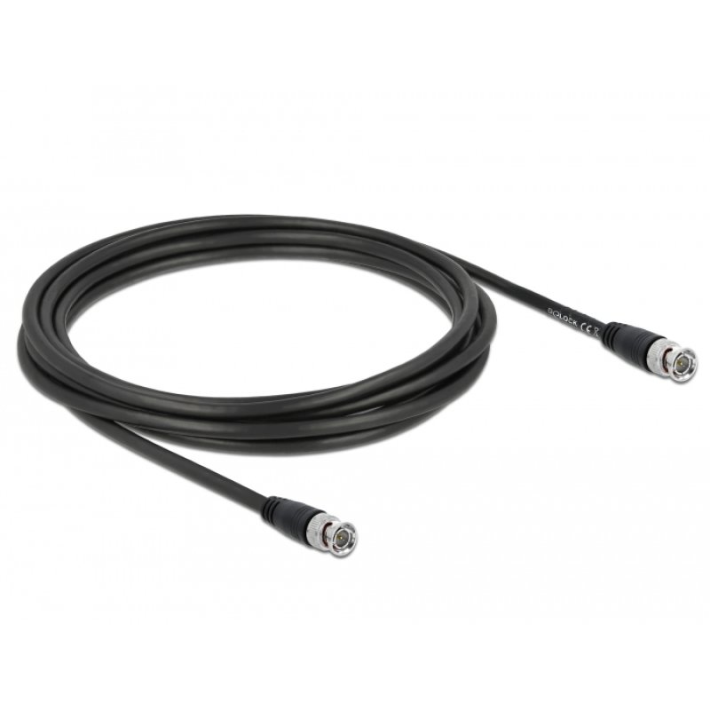 DeLOCK 80083 coaxial cable 3 m BNC Black