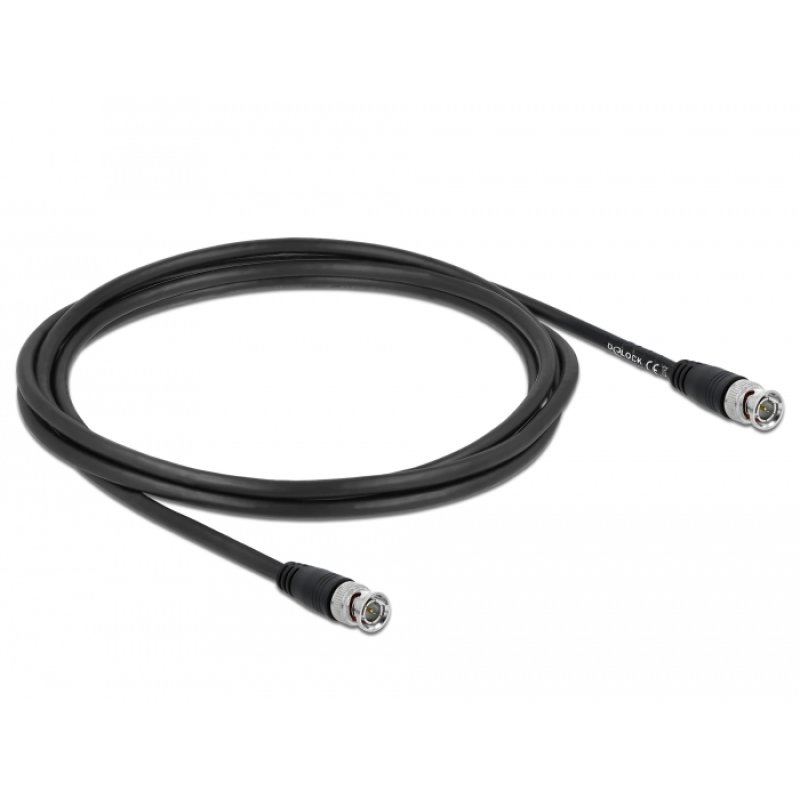 DeLOCK 80082 coaxial cable 2 m BNC Black