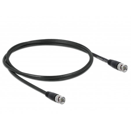 DeLOCK 80081 coaxial cable 1 m BNC Black
