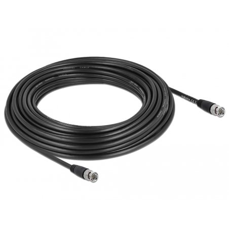 DeLOCK 80086 coaxial cable 15 m BNC Black