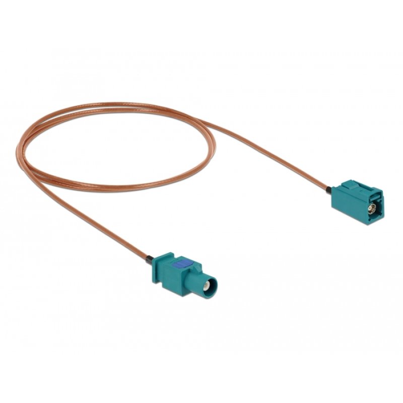 DELOCK Antennenkabel FAKRA Z Stecker FAKRA Z Buchse RG-316 0.5 m