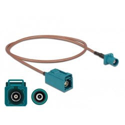 DELOCK Antennenkabel FAKRA Z Stecker FAKRA Z Buchse RG-316 0.5 m