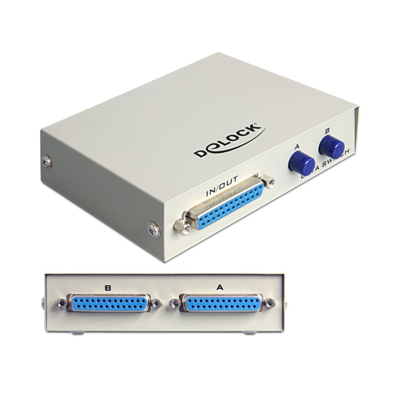 DELOCK DATA Switch 2-port Parallel manuell