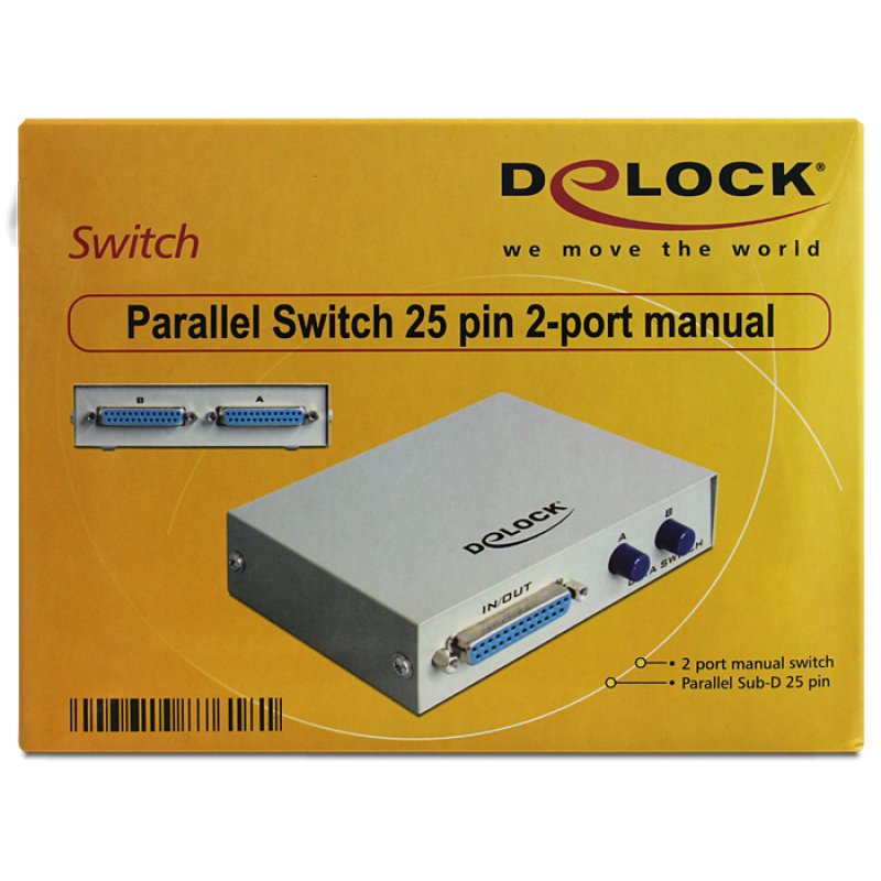 DELOCK DATA Switch 2-port Parallel manuell