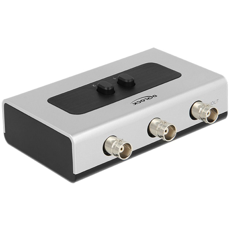 DELOCK Switch 2-port BNC manuell bidirektional
