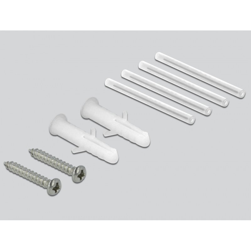 DeLOCK Boitier de connexion de la fibre optique pour rail DIN 4 x SC Simplex ou LC Duplex