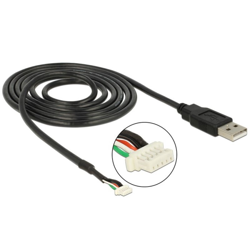 DeLOCK USB 2.0 A M / 5 pin V5 1.5m camera cable Black