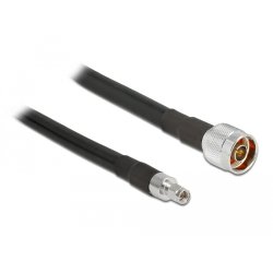 DELOCK Antennenkabel N Stecker RP-SMA Stecker CFD400 LLC400 10m low loss
