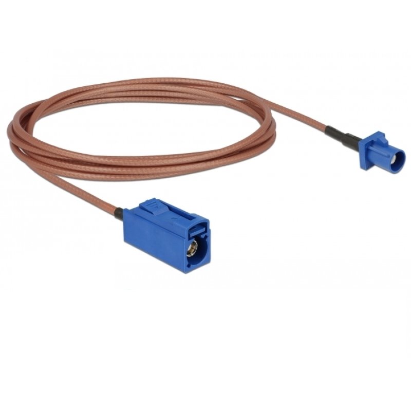 DeLOCK 89669 câble coaxial RG-316 1,8 m FAKRA C Bleu, Marron